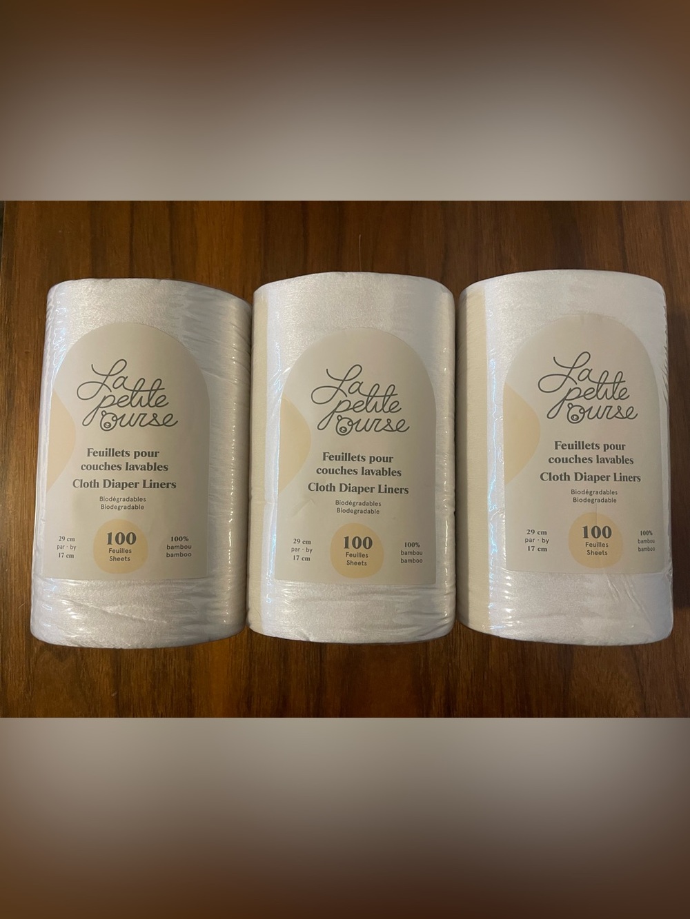 La Petite Ourse Cloth Diaper Liners - 3 packs